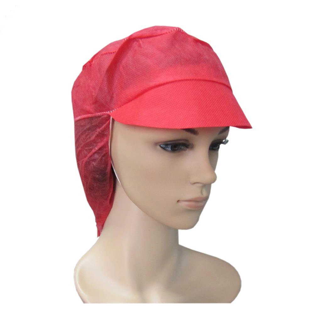 Disposable Nonwoven Worker Peaked Cap, PP Worker Caps