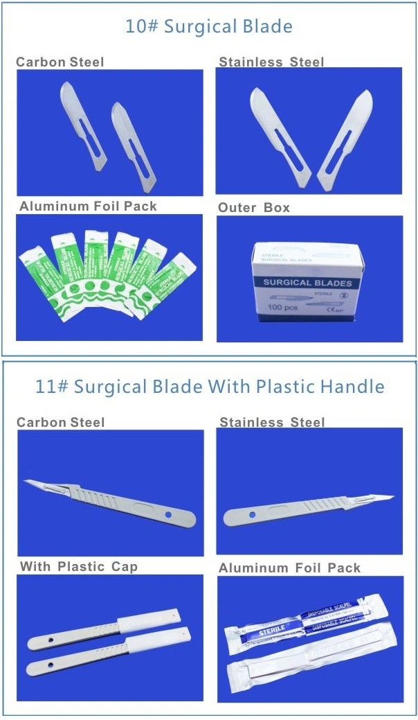 Disposable Stainless Steel Surgical Blade Scalpel Bistoury