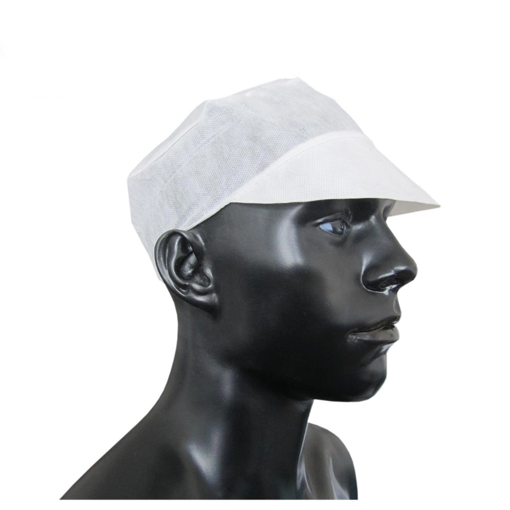 Disposable Nonwoven Worker Peaked Cap, PP Worker Caps