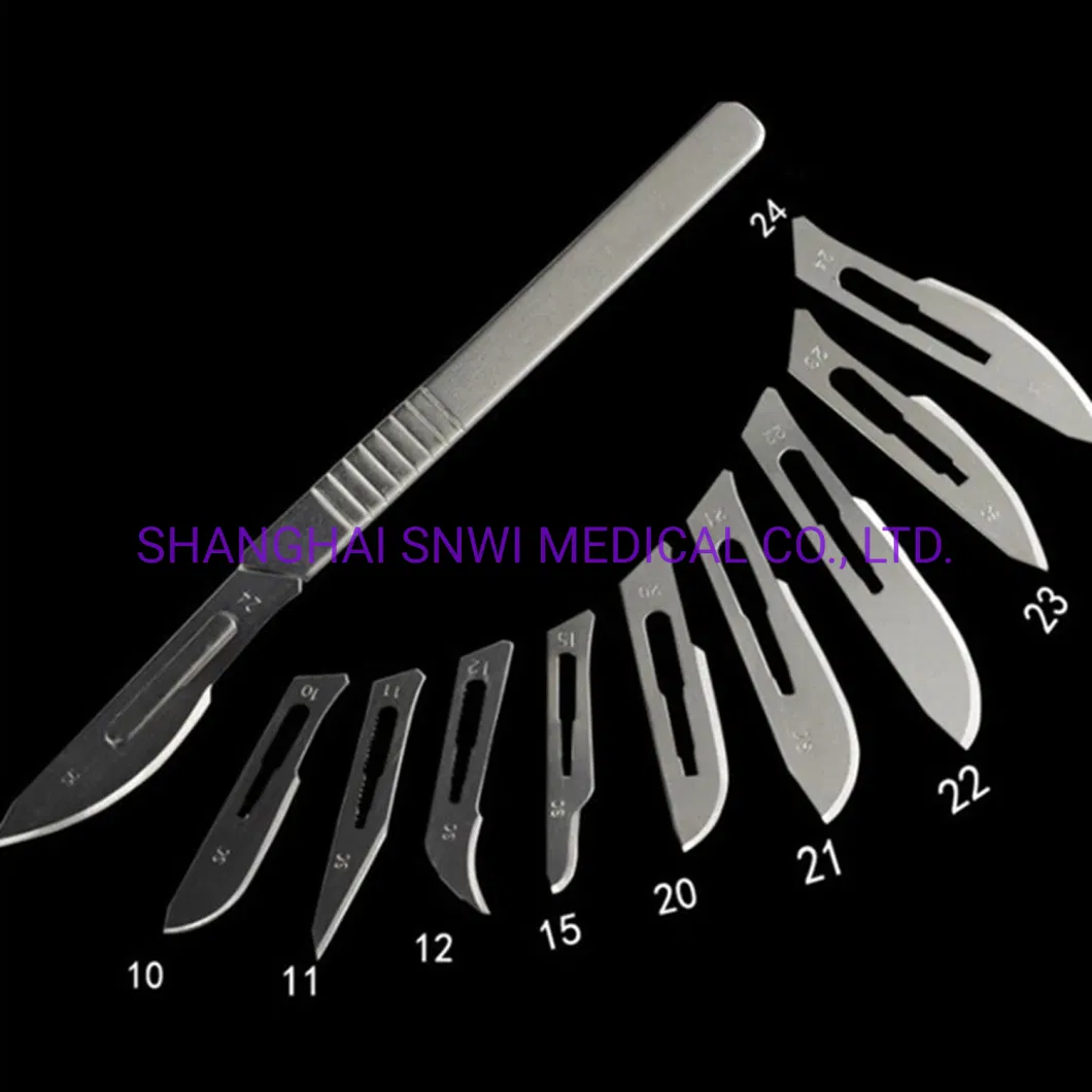Disposable Medical Sterile Surgical Carbon Steel Stitch Cutter (Blade-Long)