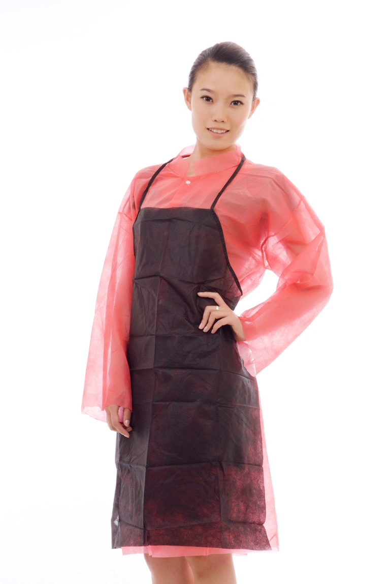 Wholesale Disposable Soft Non Woven Polypropylene Apron Without Sleeves for Dust Prevention