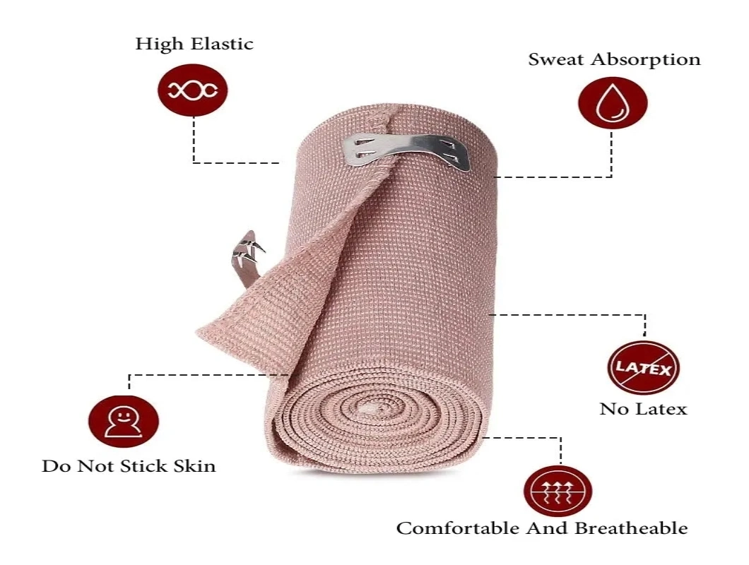 Cotton Crepe Elastic Bandage High Elasticity