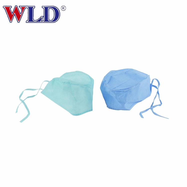 Disposable Non Woven Strip Clip Cap Bouffant Head Cover Hair Net Surgical Doctor Hat