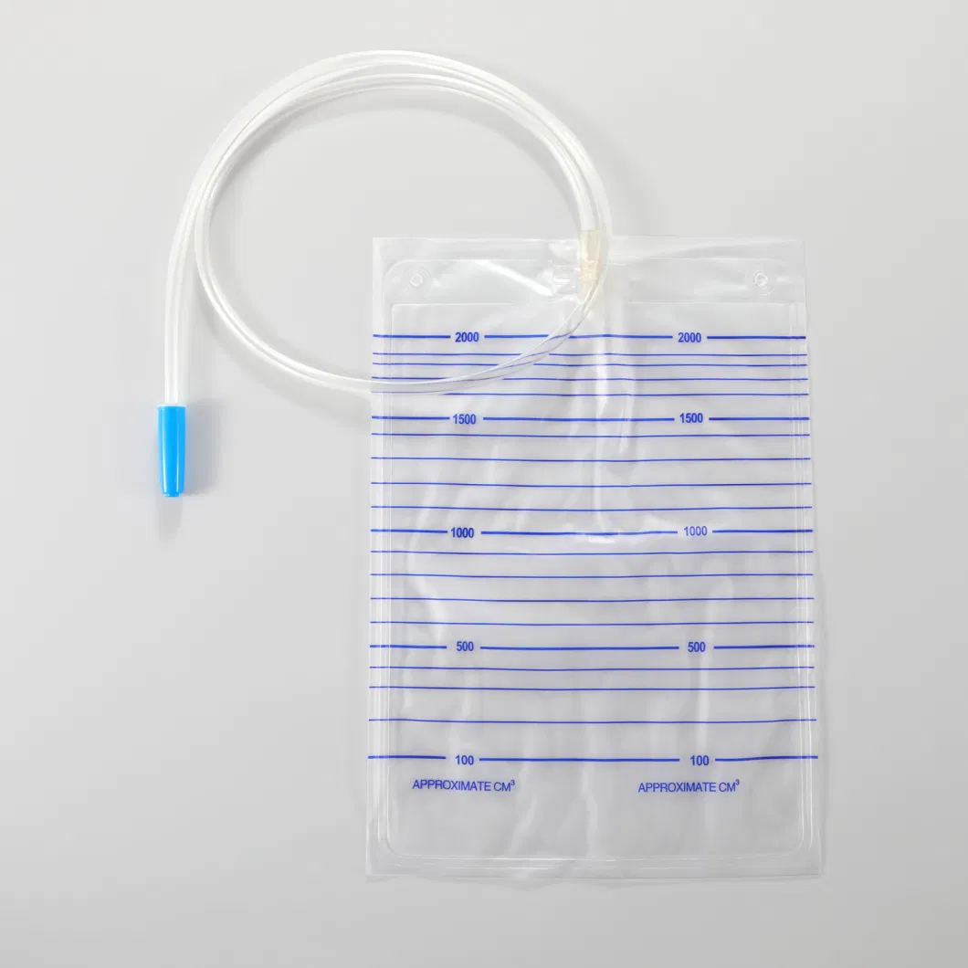 Disposable Sterilize Urine Bag Urine 2000ml, 1500ml, 500ml Collection Drainage Bag with Push-Pull Valve for Child