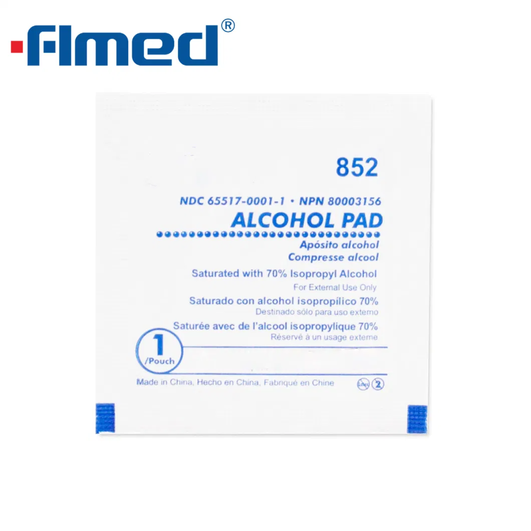 Customized Alcohol Prep Pad with 70%Ia Alcohol Swabs