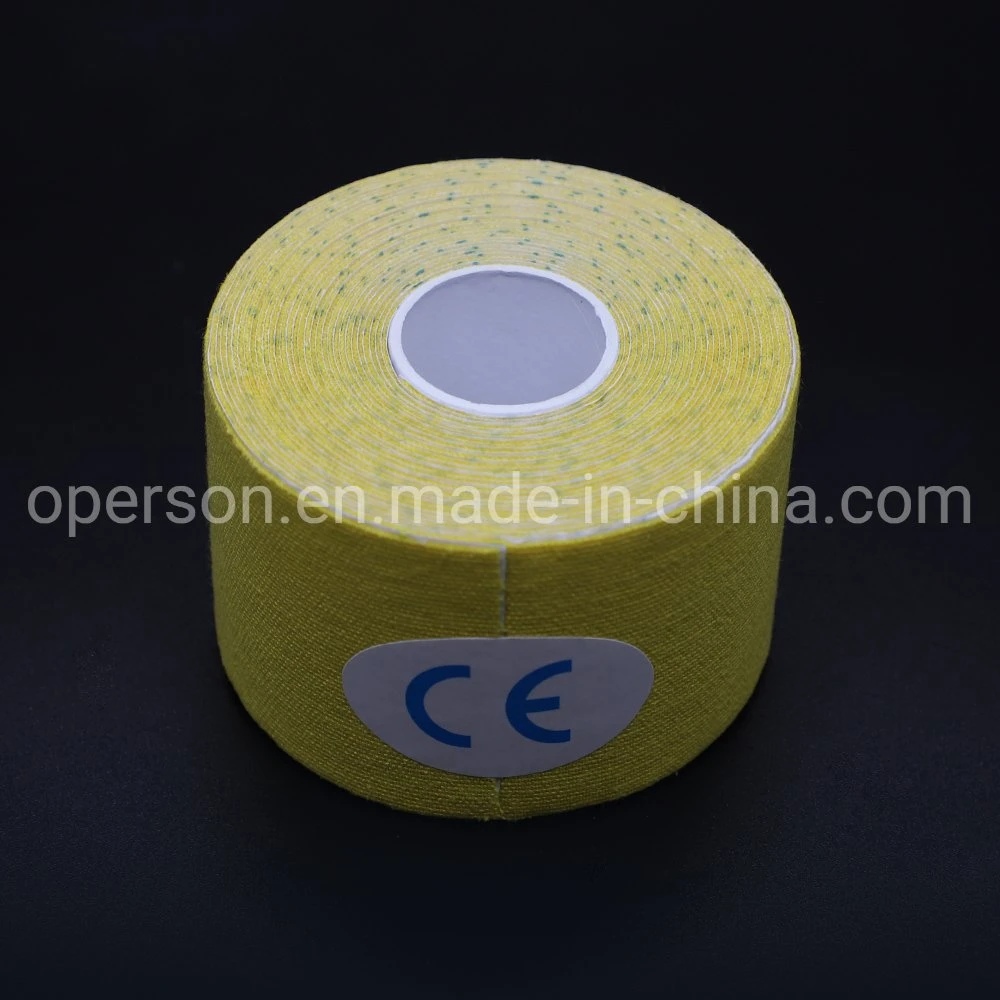 China OEM Medical Waterproof Cotton Elastic Athletic Sports Muscle Kinesiology Kinesio Tape Compression Tape with CE