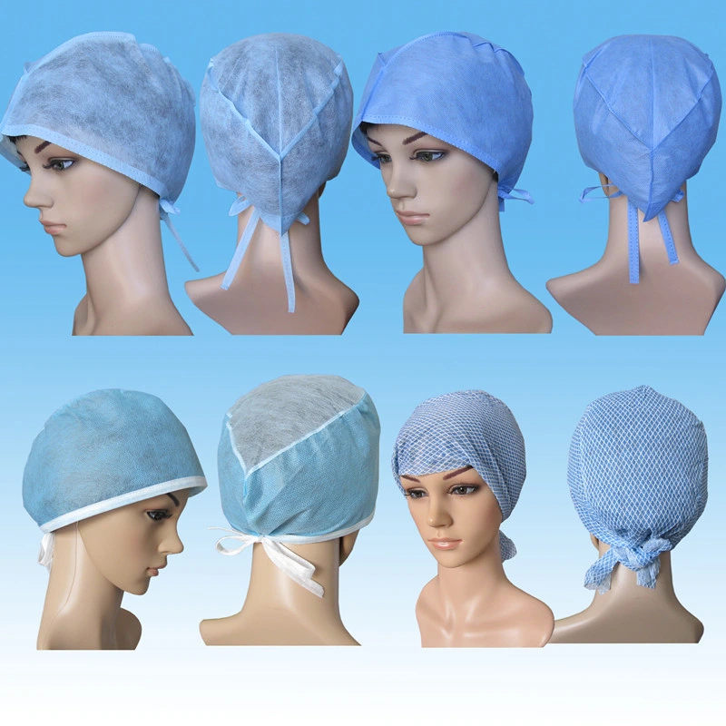 Other Medical Consumables Surgical Cap Disposable Surgeons Hat with Tie