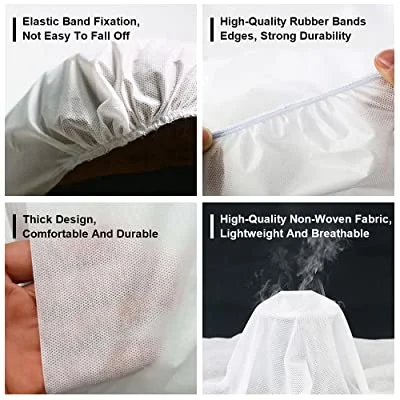 Hygiene Elastic Fitted Bedsheet Disposable Non-Woven Bedspread with Elastic Bedsheet