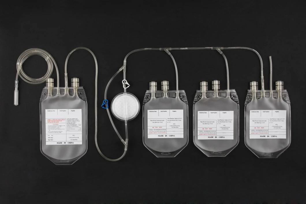 Medical Consumables Sterile Blood Bag Single/Double/Triple/Quadruple Blood Collection Bag