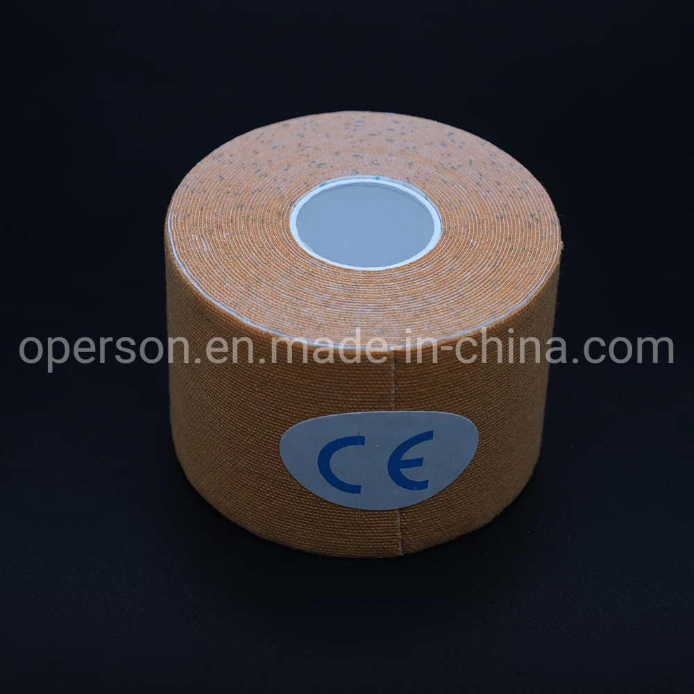 China OEM Medical Waterproof Cotton Elastic Athletic Sports Muscle Kinesiology Kinesio Tape Compression Tape with CE
