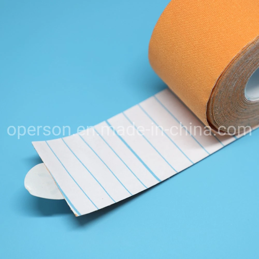 China OEM Medical Waterproof Cotton Elastic Athletic Sports Muscle Kinesiology Kinesio Tape Compression Tape with CE