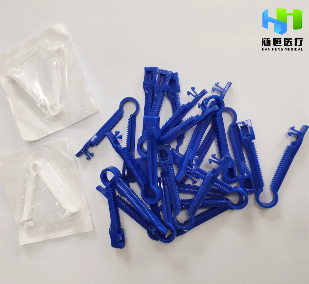 Medical Disposable Sterile Plastic Umbilical Cord Clamp for Newborn with CE ISO