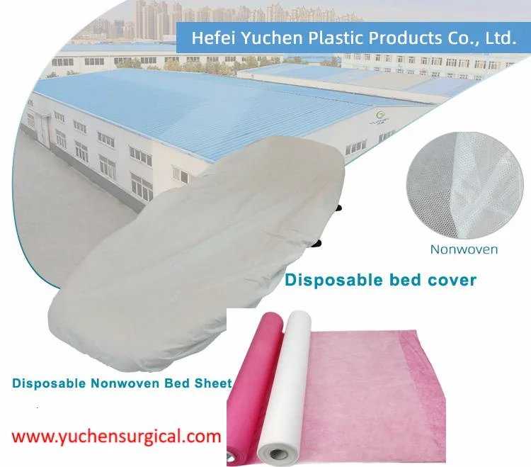 Disposable SMS Non-Woven Bed Sheets and Bed Cover for SPA Beauty Saloon and Medical Use