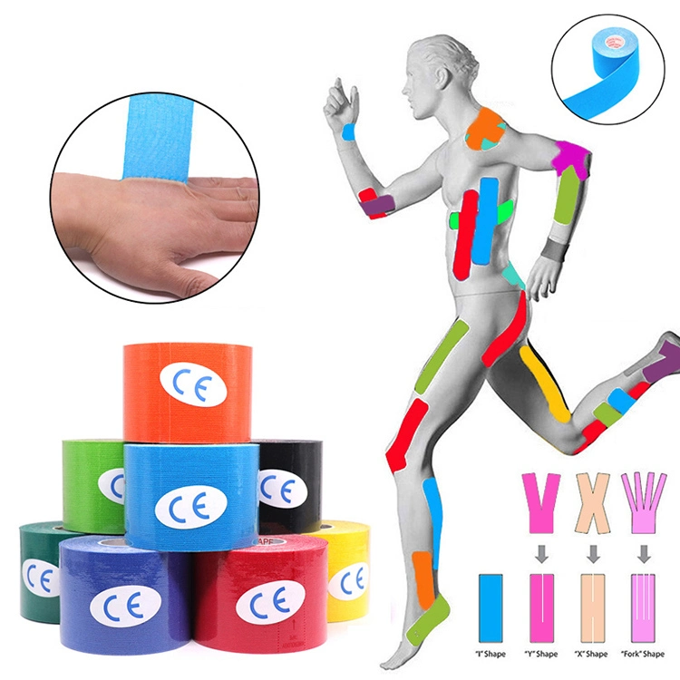 Medical Waterproof Cotton Elastic Athletic Sports Kinesiology Tape