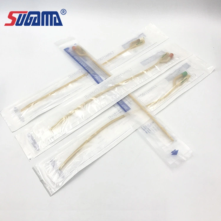 Two Three Way Different Sizes Silicone Balloon Urinary Foley Catheter