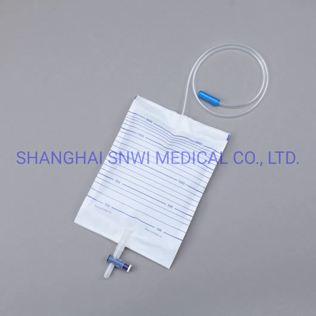 Disposable Medical Supplies Sterile PVC Urine Drainage Bag with Twist Turn Valve