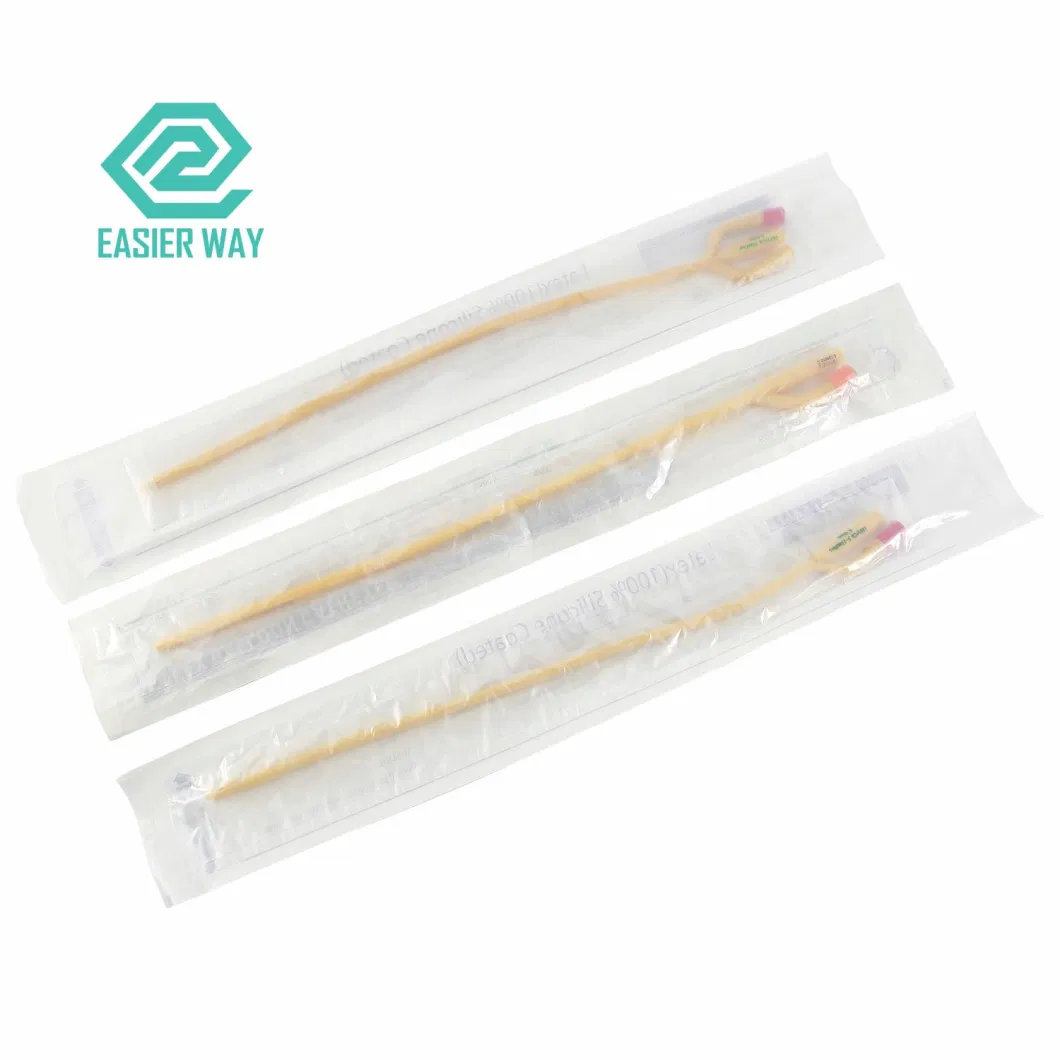 Nature Rubber Latex Urinary Foley Catheters with Balloon