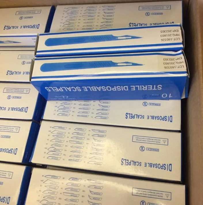 China Medical Manufacturer Disposable Sterile Stainless Steel Dental Surgical Blade Scalpel