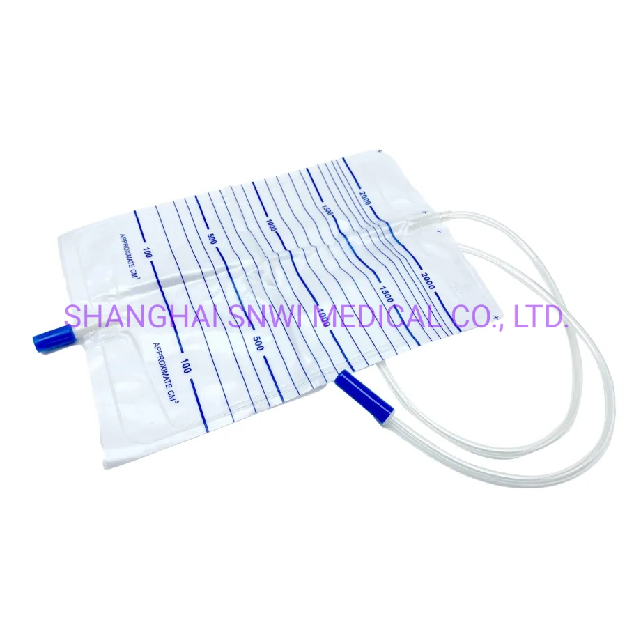 Disposable Medical Supplies Sterile PVC Urine Drainage Bag with Twist Turn Valve