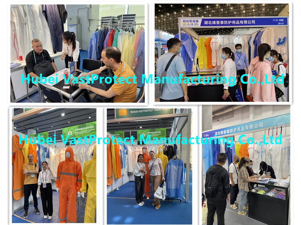 Factory Protective Visitor Dust Polypropylene SMS Microporous Nonwoven PP Disposable Lab Coat