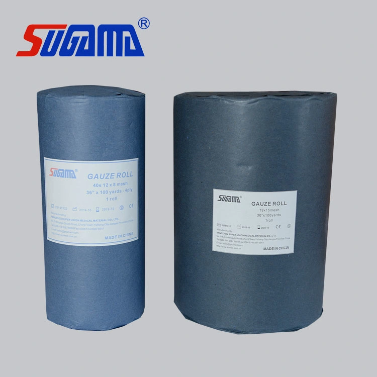 High Quality Medical Absorbent Cotton Gauze Roll Price with X Ray