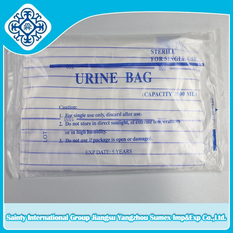 Push Pull Valve Urine Bag / Drainage Container of Various Sizes