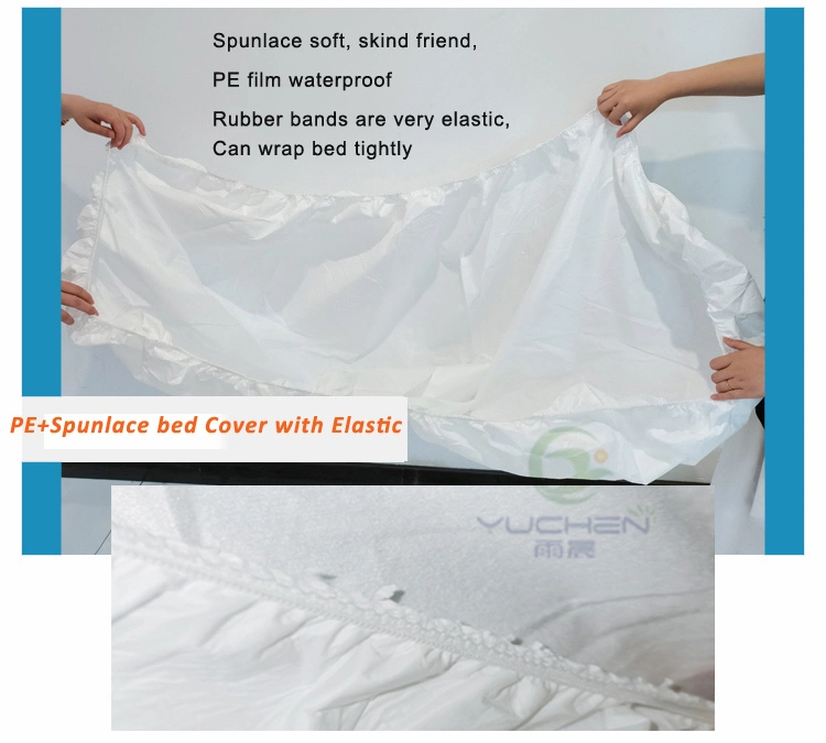 Disposable SMS Non-Woven Bed Sheets and Bed Cover for SPA Beauty Saloon and Medical Use