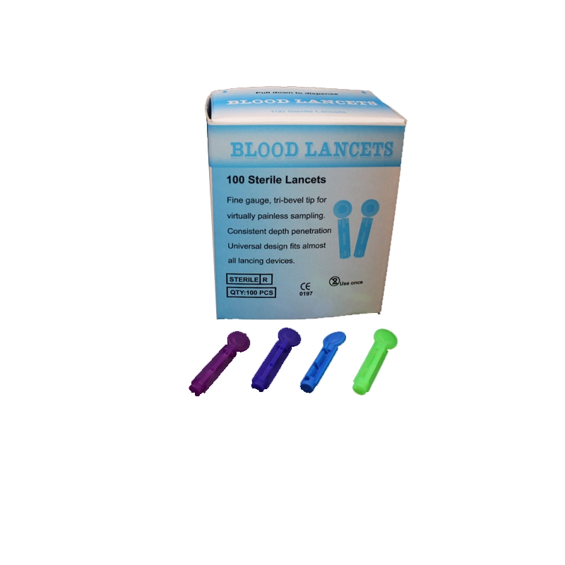 Disposable Sterile Plastic Twist Type Glucose Blood Lancet