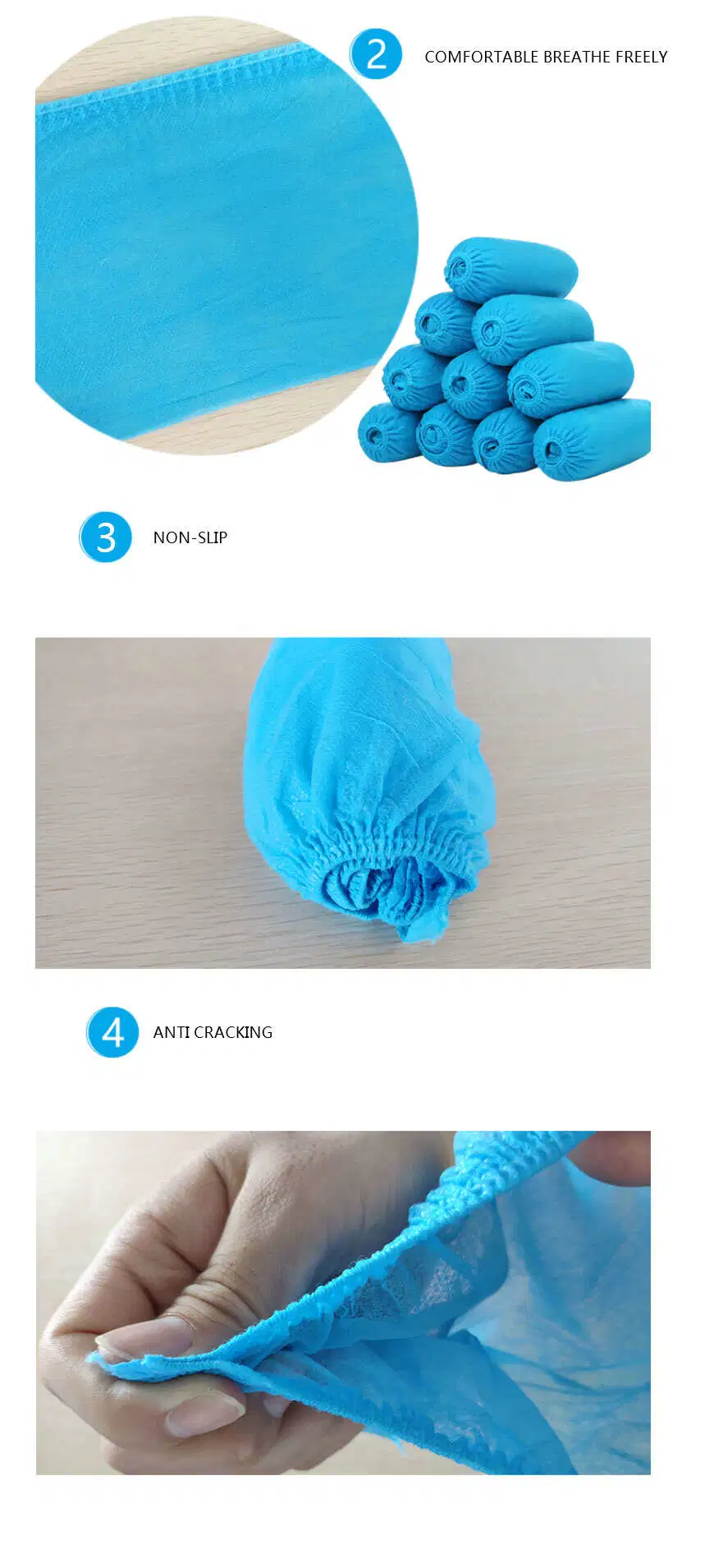Durable Leakproof Non-Woven Shoe Cover for Indoor Home