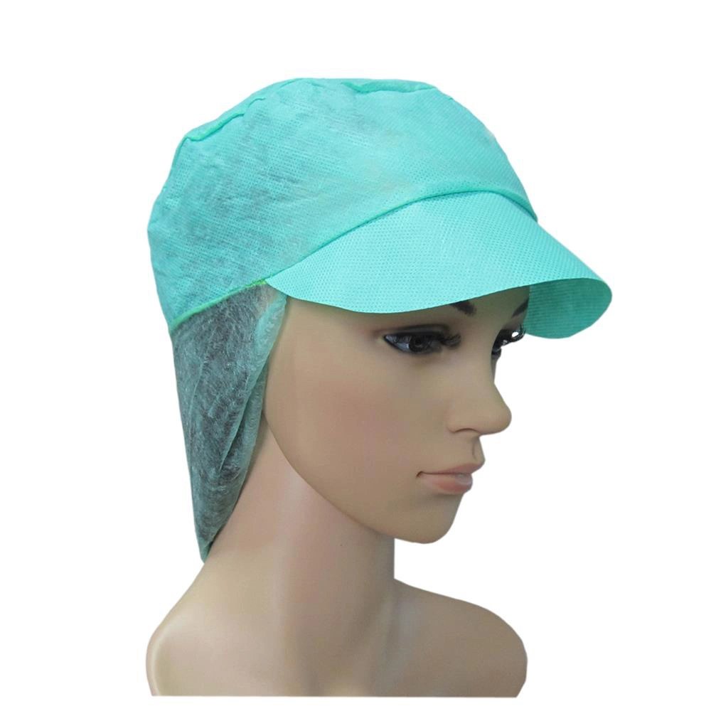 Disposable Nonwoven Worker Peaked Cap, PP Worker Caps