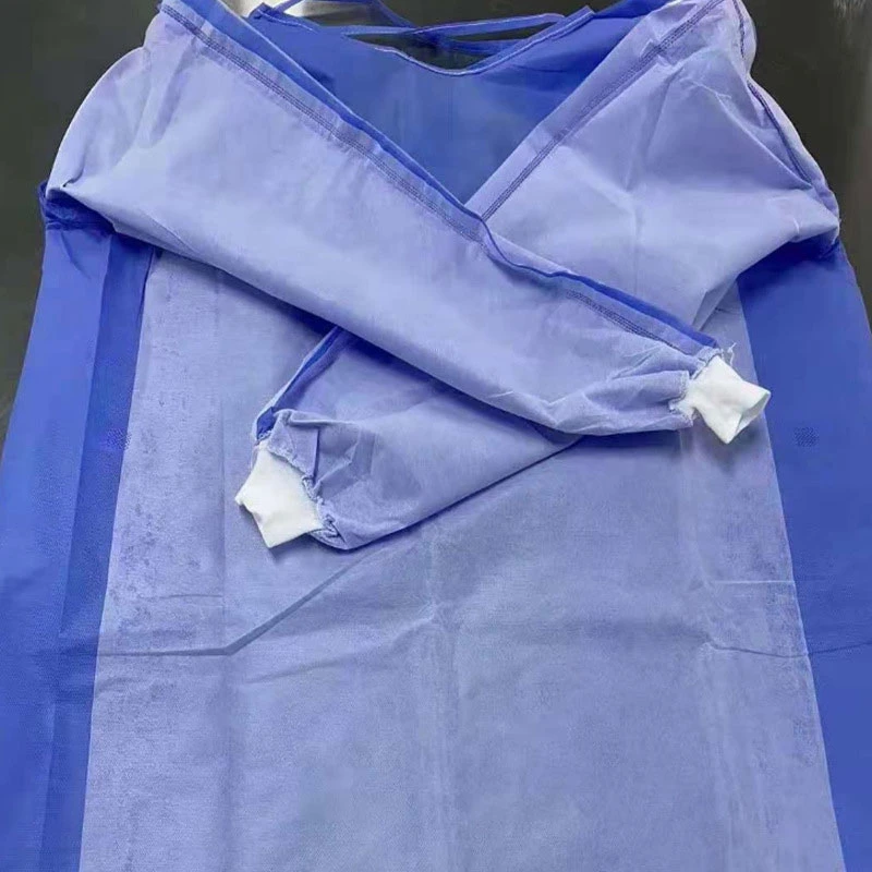 Reinforced Level 2 PP SMS Isolation Gown Disposable Surgical Doctor Suit Gown