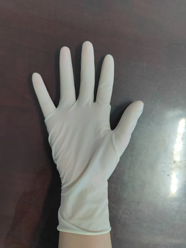 China Wholesale Disposable Medical Examination Safety Gloves Powder Free Latex Rubber Hand Surgical Gloves