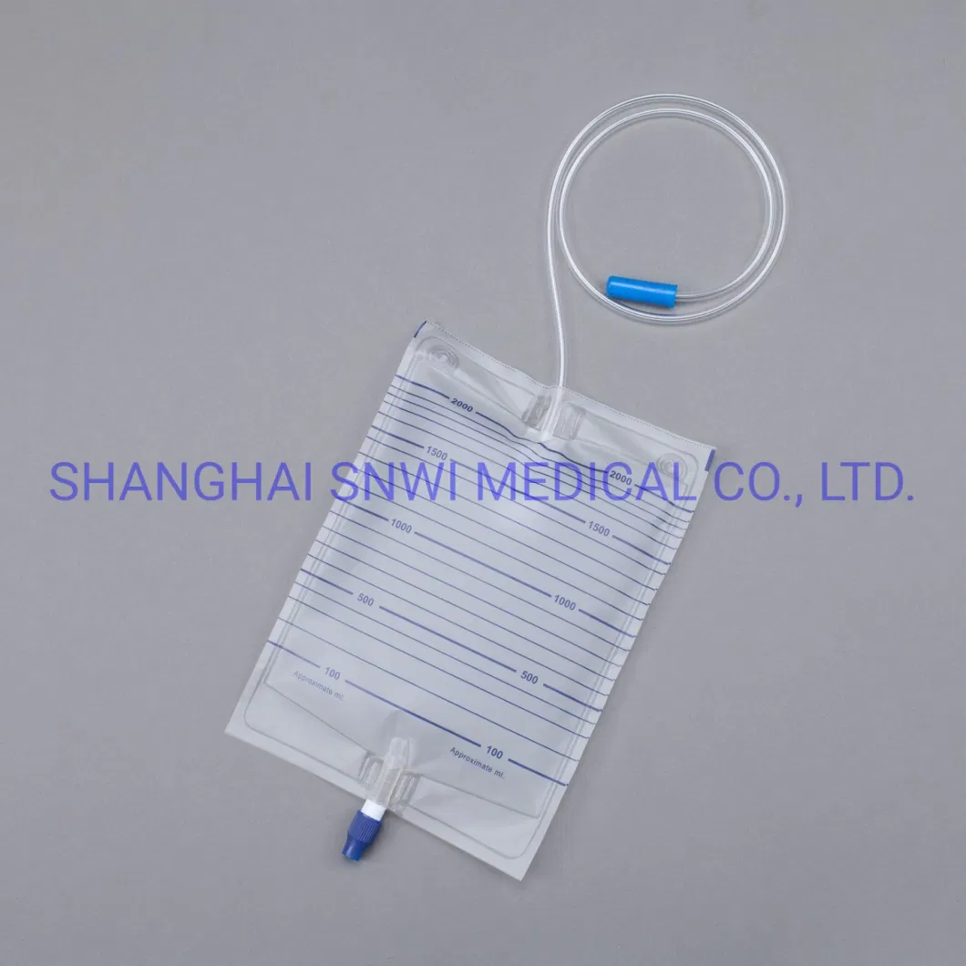 Disposable Medical Supplies Sterile PVC Urine Drainage Bag with Twist Turn Valve