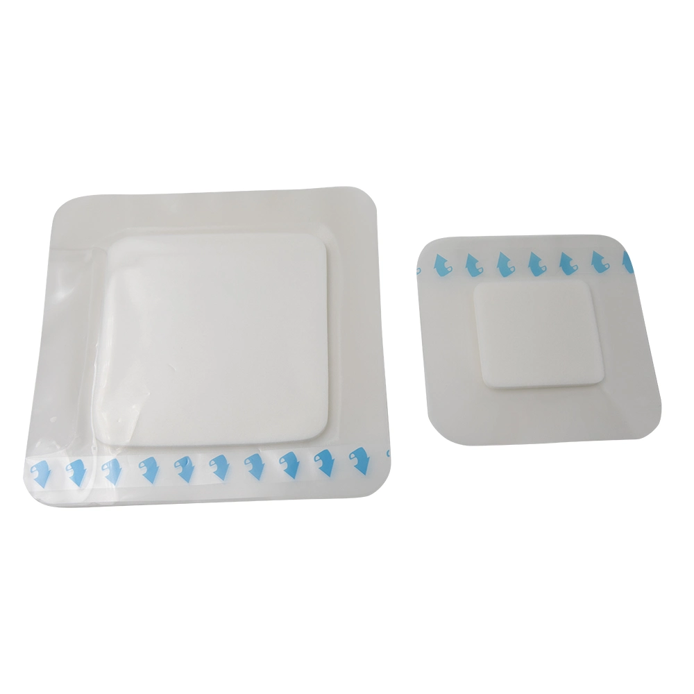 Hydrocolloid Foam Dressing 6X6 in, Ultra-Thin Border Adhesive Dressing Used for Medium to Heavy Exuding Wounds