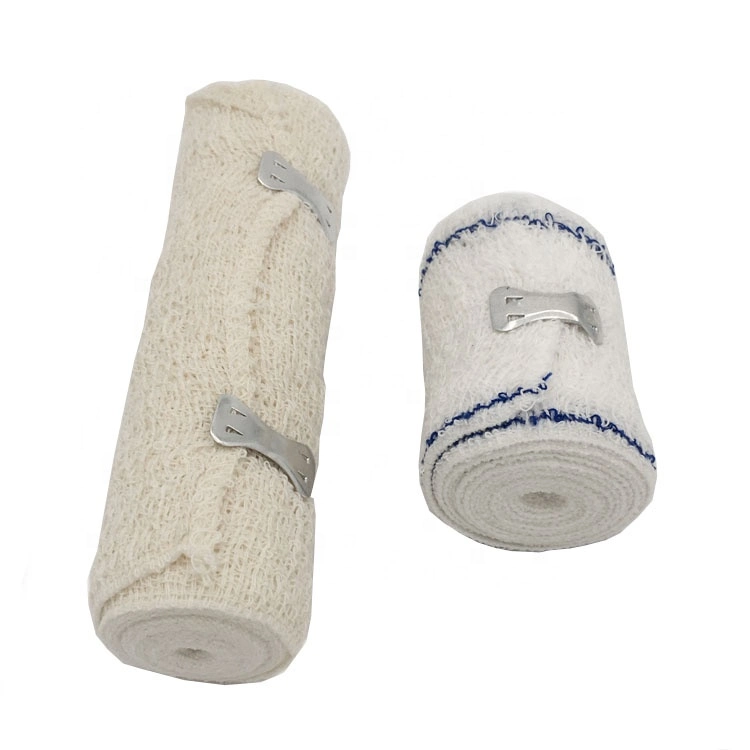 Medical Disposable Surgical Dressing 80%Cotton 20% Spandex Fabric Elastic Crepe Bandage