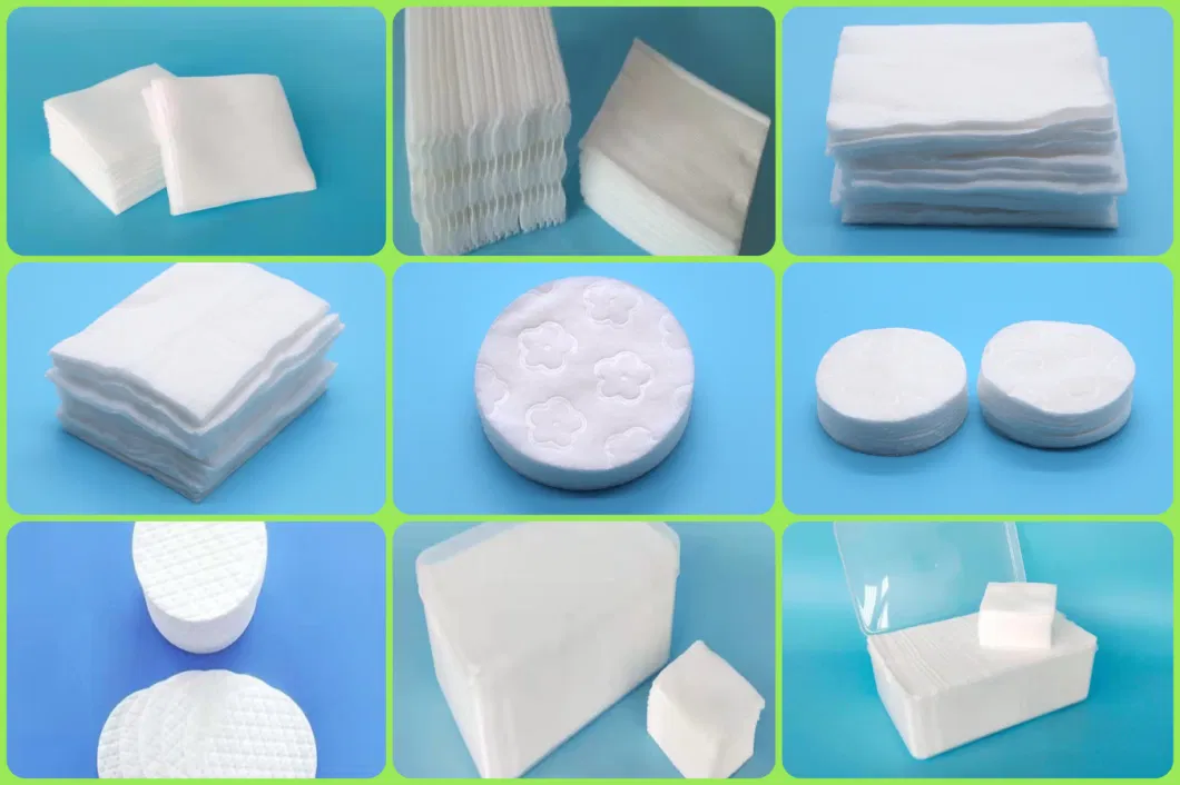 100% Natural Quality Cotton Degreasing Cosmetic Microfiber Pads Hot Sell Disposable Absorbent Remover Cotton Pads