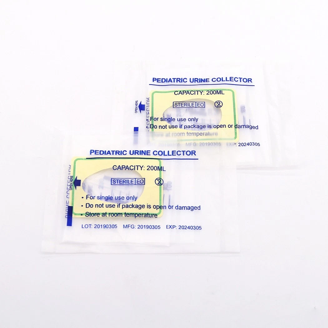 100ml/ 150ml/ 200ml Disposable PVC Medical Pediatric Urine Collector with CE/ISO