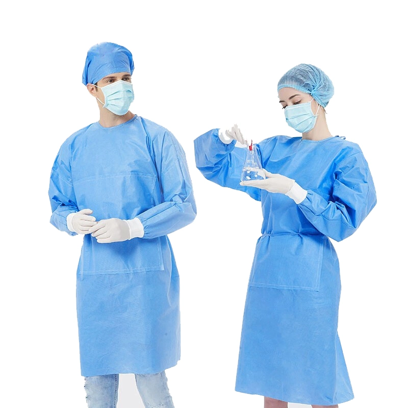 Disposable Medical Supply SMS SMMS Non Woven Surgical Gown Eo Sterile Surgical Gown for Doctors