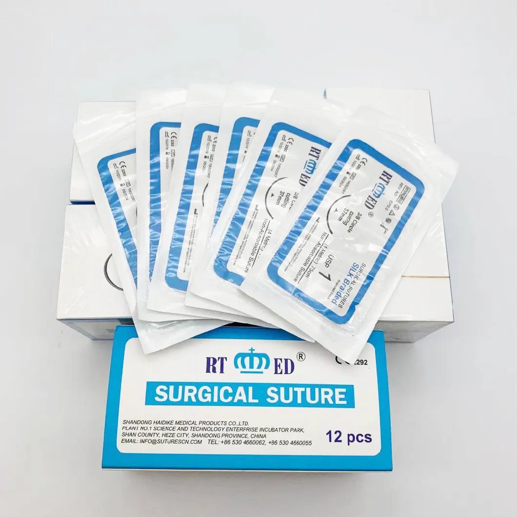 Surgical Polyglactin 910 Vicry Pgla Thread Chromic Catgut Absorbable Silk Nylon Polypropylene Sutures