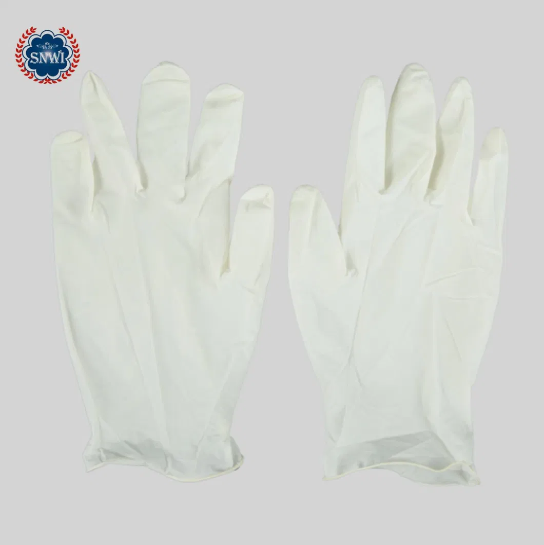 in Stock Medical Grade Glove Latex Examination or Surgical Disposable Gloves