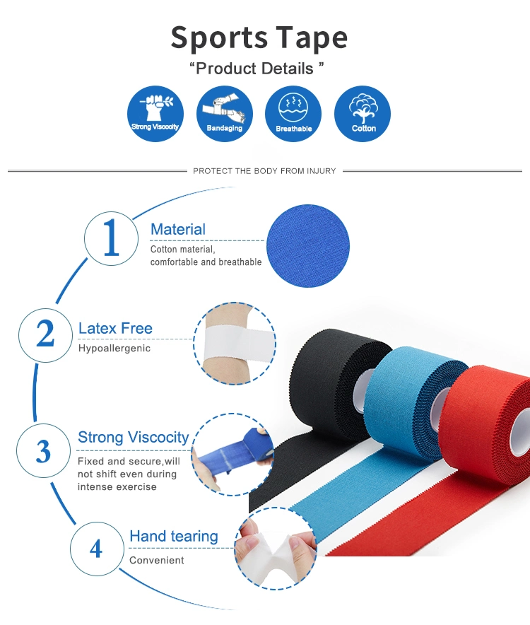 Hot Sale Customizable Cotton Sports Tape