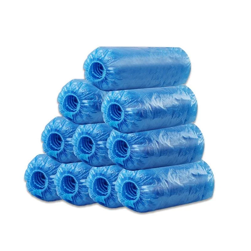Non Woven Plastic PP PE Blue Protection Shoe Covers CPE Waterproof Medical Anti Slip Disposable Shoe Cover for Hospital