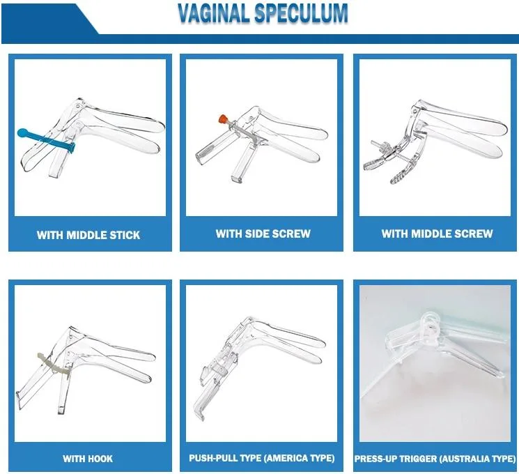 Hot Selling Side Screw Type Disposable Vaginal Dilator Vaginal Speculum for Gynecologic Examination