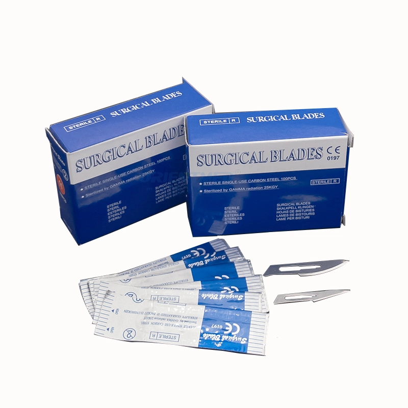 China Medical Manufacturer Disposable Sterile Stainless Steel Dental Surgical Blade Scalpel