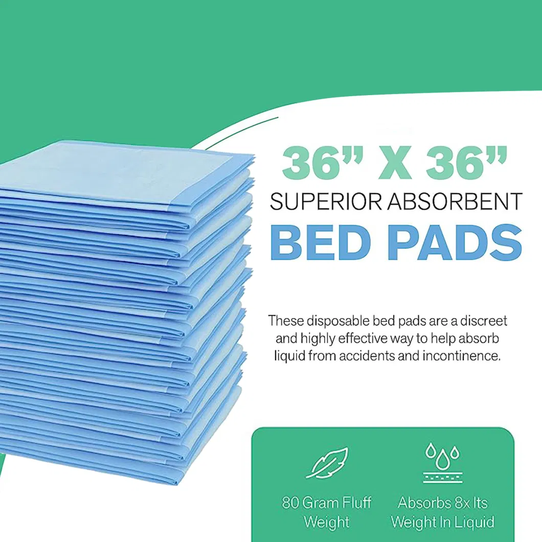Wholesale Waterproof Bottom Layer Large Ultra Absorbent PEE Pads
