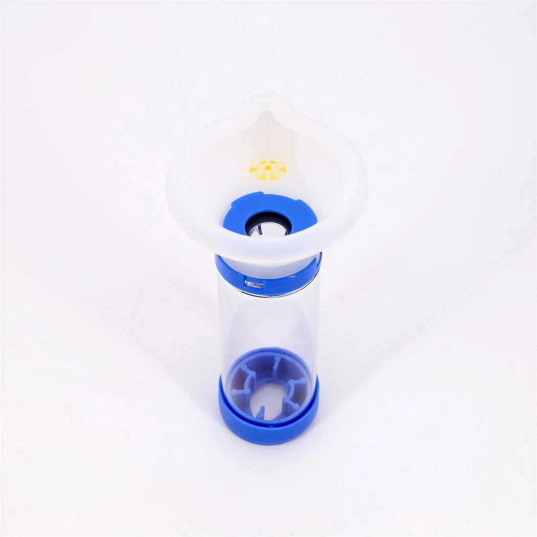Medmount Medical Soft 175ml Silicone/PVC Mask Anti-Static Plastic Asthma Aerosol Spacer Chamber with CE/ISO