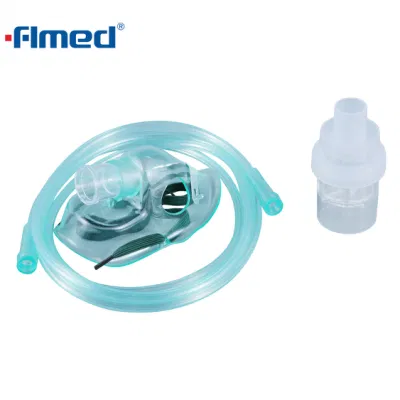  Kit maschera per nebulizzatore di ossigeno monouso per adulti con tubo e nebulizzatore Tazza