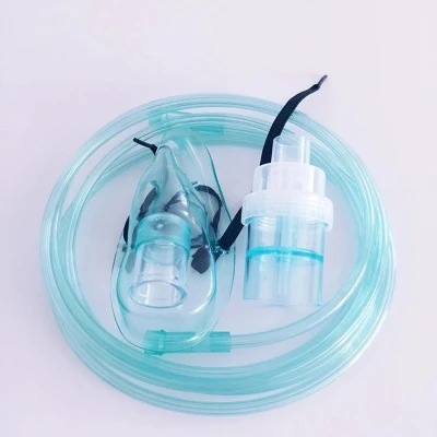  Monouso in PVC per ospedale chirurgico medico approvato CE FDA ISO Maschera per nebulizzatore di ossigeno