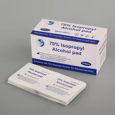  Tamponi imbevuti di alcool non tessuti con tampone isopropilico al 70% monouso