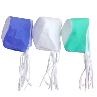  Non tessuto/SMS/PP/rotondo/crimpato/pieghettato/Strip/cappuccio monouso con clip in PE doccia per bagno cuffia per hotel